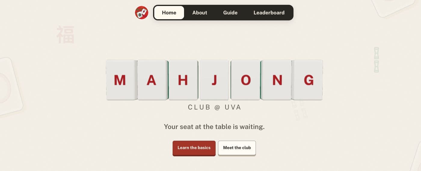 mahjong club at uva preview